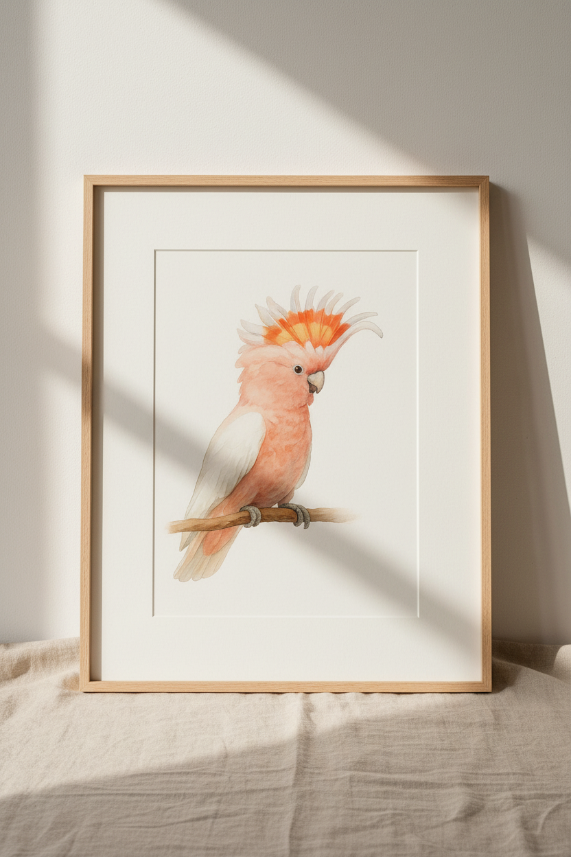 Parrot Custom Watercolor Portrait